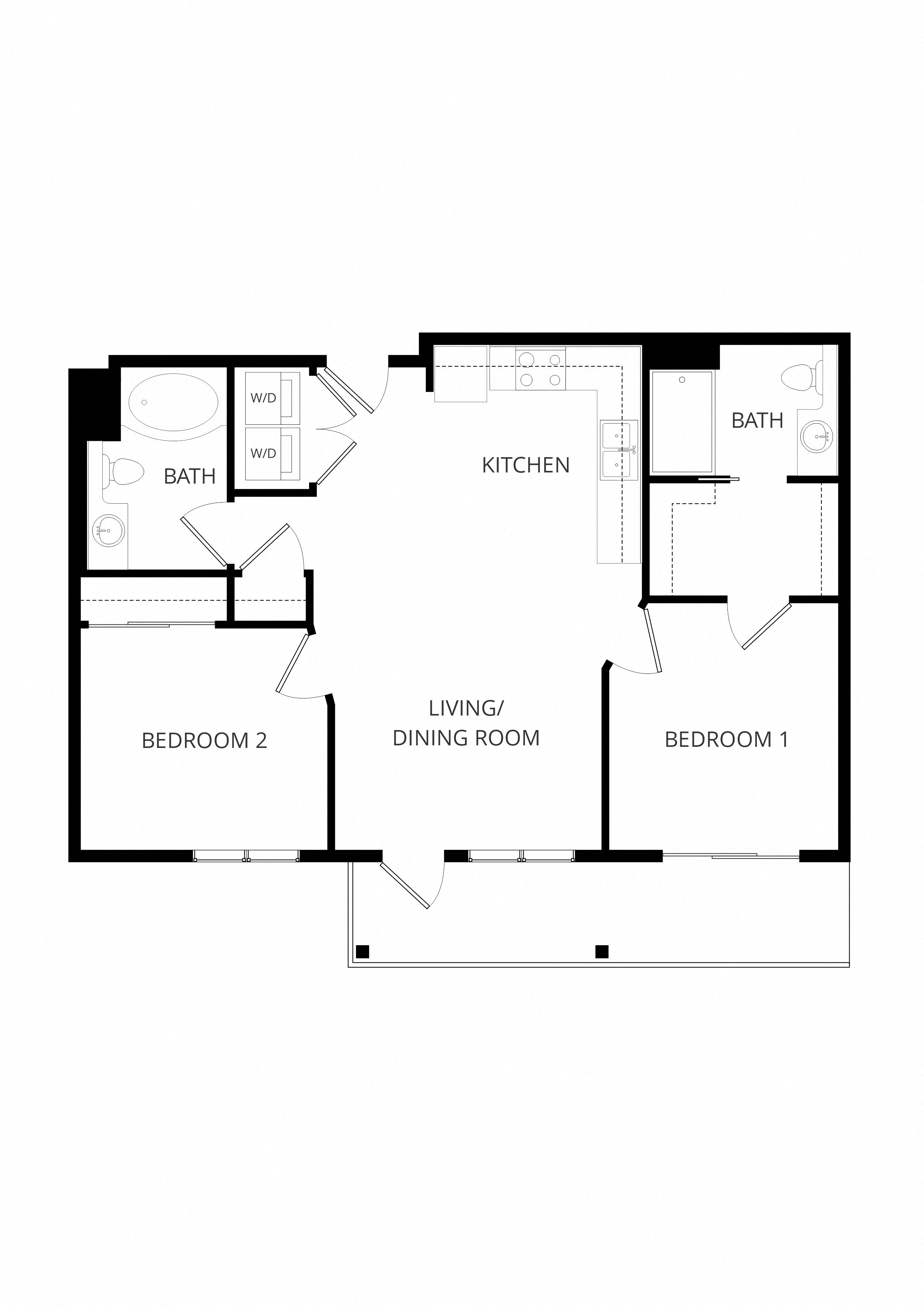 C4 2x2 floor plan